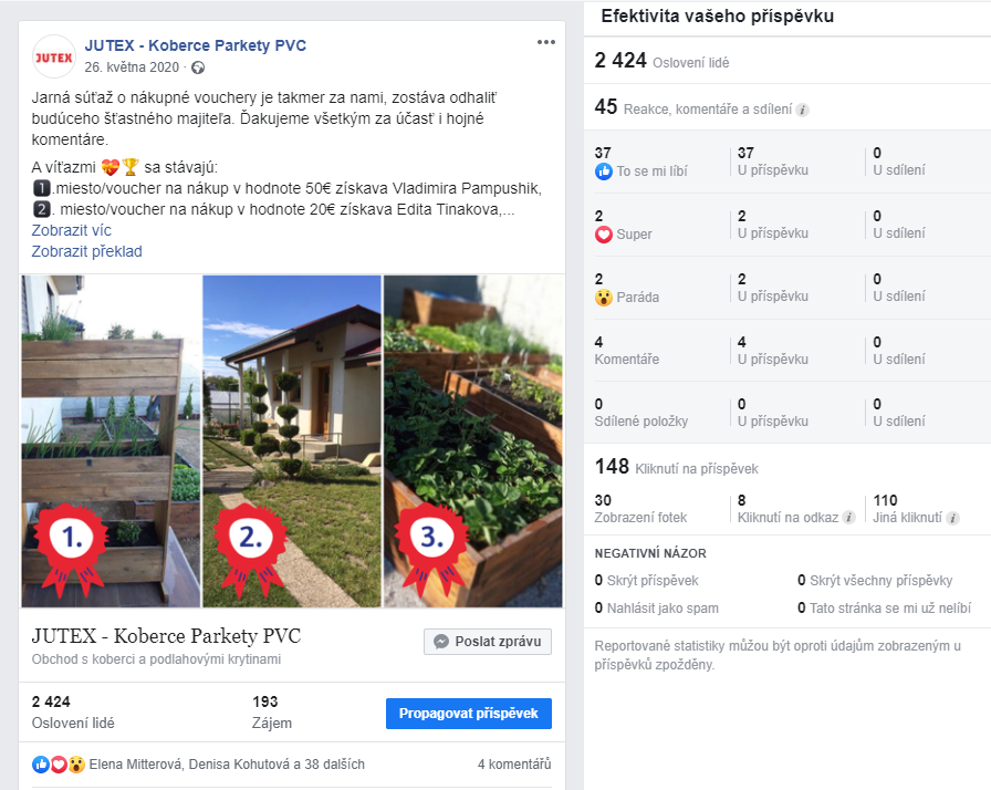Prodej na facebooku