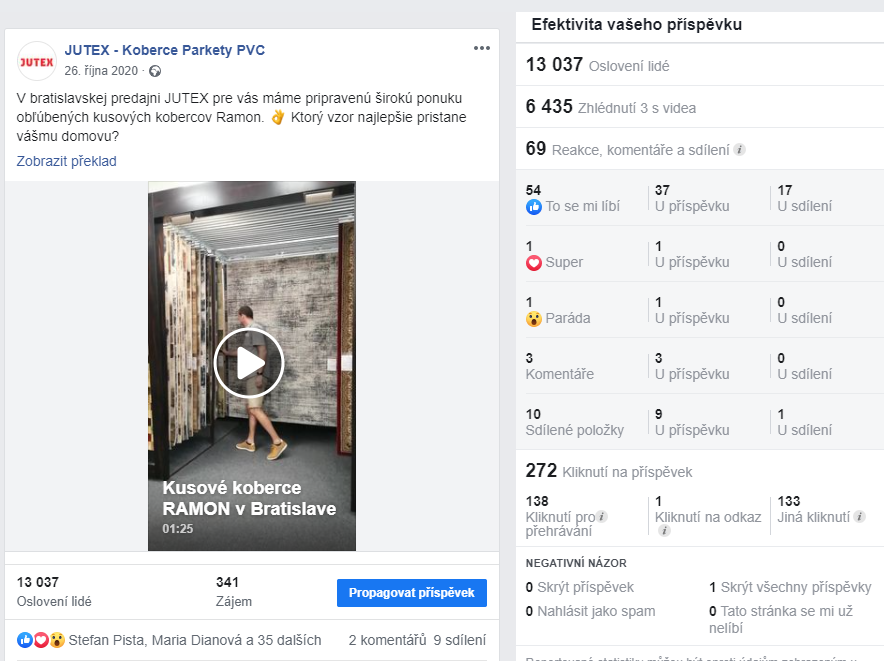 Ukázky video příspěvků