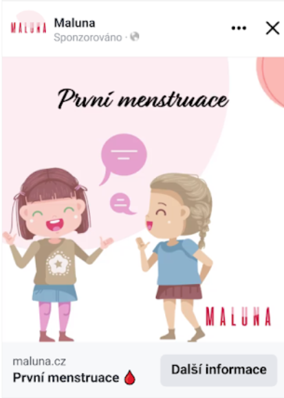 První menstruace