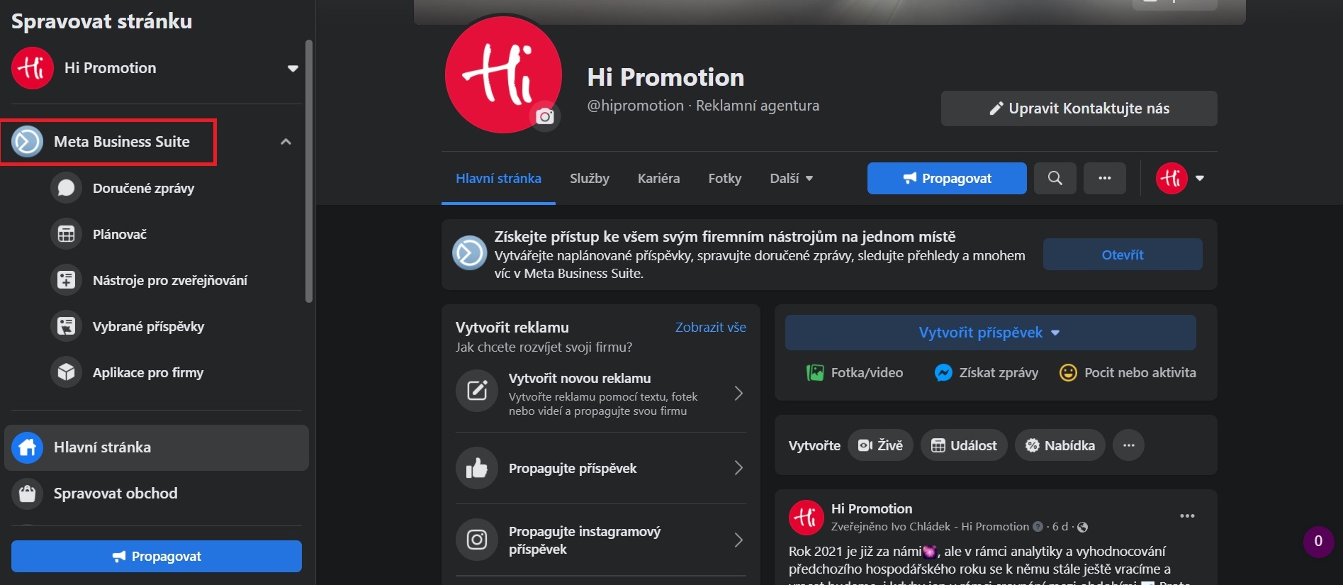 Co je Business Manager